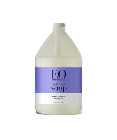 EO Liquid Hand Soap Refill, 128 Ounce, French Lavender, Organic Plant-Based Gentle Cleanser with Pure Essential Oils Lavender 128 Fl Oz (Pack of 1)