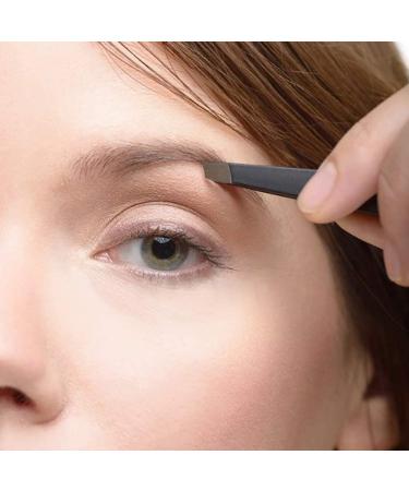 AFTREN Tweezers for facial hair women & men Professional Stainless Steel black color coated precision tweezers Slanted & Pointed Tip eyebrow tweezers for Ingrown Hair tweezers (Black) - Buy Online on SooperMarket.com