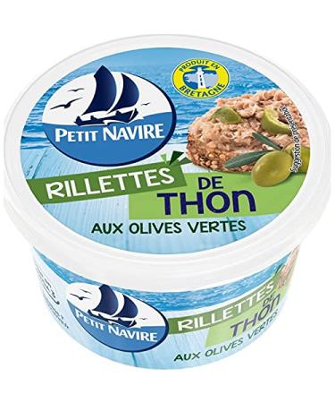 PETIT NAVIRE Potted Tuna (RILLETTES) with Green Olives 125G