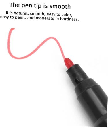 Beavorty 6pcs White Eyebrow Mapping Pencil Makeup Marker Pens Cosmetic Liner Leather Pen 13.9x1.8cm Red - Buy Online on SooperMarket.com