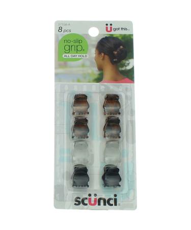 Scunci No-Slip Grip Mini Oval Top Jaw Clips - 8 Count, Pack of 1 - Buy Online on SooperMarket.com