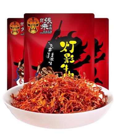 Infinitely Great Home Decor Center 3bag X 100g Zhangfei Chinese Food Snack Shredded beef ( )