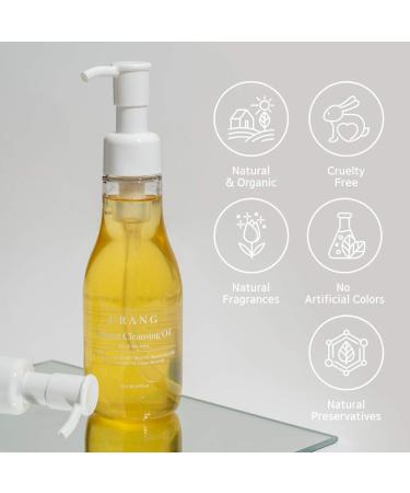 URANG Natural Cleansing Oil | COSMOS ORGANIC Certified | Vegan Oil Cleanser for All Skin Types | 5.07 Fl Oz - Buy Online on SooperMarket.com