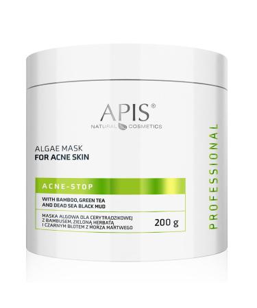 Apis Professional Acne Stop Algae Mask with Bamboo Green Tea and Dead Sea Black Mud 200g