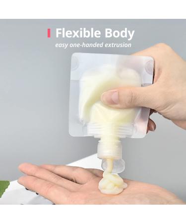 Travel Bottles Set - 15 Pieces 100ml Squeeze Bottles for Toiletries Perfect for Air Travel Shampoo Gel & Cream - Mulaibdin - Buy Online on SooperMarket.com