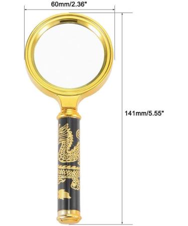 Magnifying Glass 45mm 10X Handheld Read Magnifying Glasses 1000% w Metal Handle for Book and Newspaper Read Insect Hobby Antiques Coins Rocks Stamps Repair Marriage - Buy Online on SooperMarket.com
