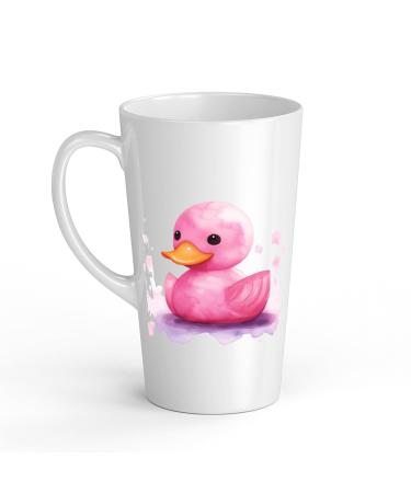 White Ceramic Kids Canard Mug - Large 483 ml Perfect for Hot Chocolate or Milk Fun and Easy to Use
