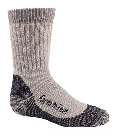Farm to Feet Kids Boulder No Fly Zone Lightweight Hiking Merino Wool Crew, US Blue, Large
