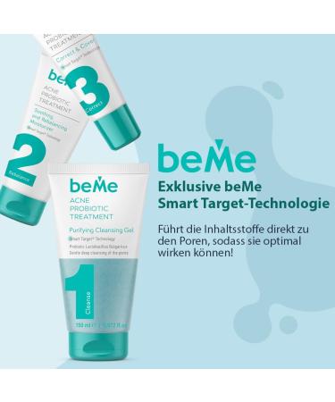 Bee Anti-Acne 3-Stage System with Probiotics | 3-in-1 Solution for Problematic Skin - Cleaning Gel Moisturizer & Pimple Stick Value Pack - Buy Online on SooperMarket.com