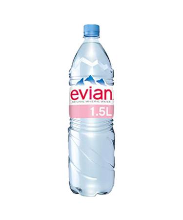 Buy Evian 1.5L Water Bottle Pack of 8 - Refreshing French Mineral Water for International Shipping - Buy Online on SooperMarket.com