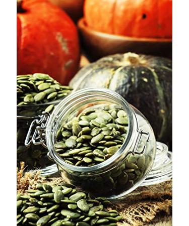 Peeled Green Pumpkin Seeds - Premium Quality Unsalted Vegan Natural & Healthy - 500g Fresh Bag | Rich in Arginine & Low Calorie - Buy Online on SooperMarket.com