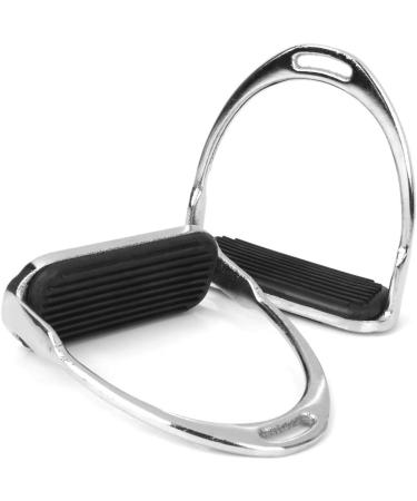 ZXAZX Lightweight Safety Irons Stirrups with Black Rubber Treads - Horse Riding Equestrian Accessories - Buy Online on SooperMarket.com
