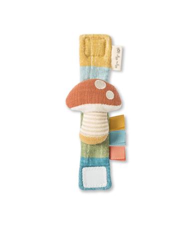 Itzy Ritzy Wrist Rattle - Soft Cotton Baby Wrist Rattle with Gentle Sound - Mushroom Design - Buy Online on SooperMarket.com