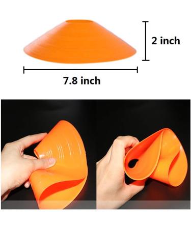YOQXHY Soccer Cones (50 Pcs) - Agility Training Cones with Carry Bag for Kids Football Basketball Drills - Field Markers in 5 Colors - Buy Online on SooperMarket.com