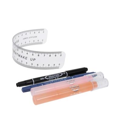 Mikinona Eyebrow Pencil Eyebrow Pen Eyebrow Microblading Kit Eyebow Kit Set Disposable Tool Disposable Eyebrow Ruler medium As Shown