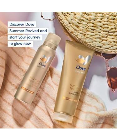 Dove Summer Revived Light to Medium Gradual Tanning Lotion 200 ml & Dove Summer Revived Light to Medium Gradual Tan Lotion for Face and Body Tanning Lotion For All Skin Types 75 ml - Buy Online on SooperMarket.com