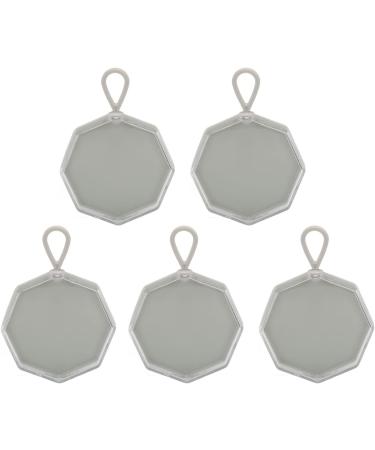 Makeup Puff Box Safe Powder Puff Storage Box Gray Portable Octagonal Dustproof for Powder Rooms for Beads - Buy Online on SooperMarket.com