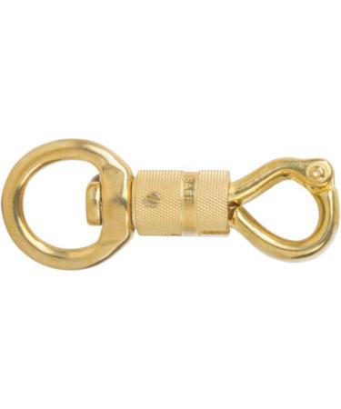 AOWESM Solid Brass Panic Snap 1-1/8 Inch X 4-1/4 Inch Quick Release with Round Swivel and Twist Body (1 Piece) - Buy Online on SooperMarket.com