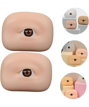 Healeved 8 Pcs Eye Practice Skin Fake Skin Eyebrow Practice Board Supplies Eyes Makeup - Buy Online on SooperMarket.com