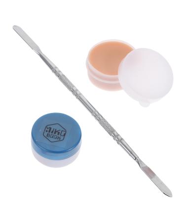 1set Halloween Scar Cream Special Effects Makeup Spatula for Makeup Special Effects Scab Blood Makeup Modeling Putty Makeup Special Effects Skin Was Moulding Scars Prosthetics Wax