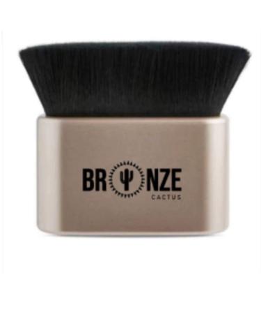 Bronze Cactus Flat Top Kabuki Makeup Blending Brush, Premium Quality Synthetic with Super Soft Bristles, Non-Absorbent Material, Multipurpose Cosmetic Makeup Brush, Self Tanning Applicator Brush