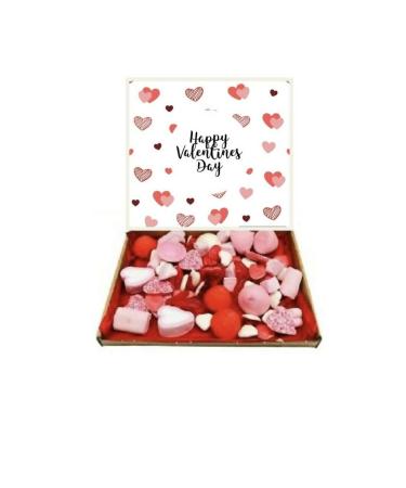Happy Valentines Day Gift Pick n Mix 300g Sweets Selection Box Sweet Hamper pick and pick heart marshmallows chocolate hearts