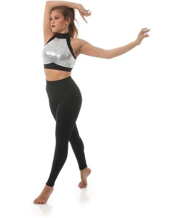 Red Sequin Crop Top Women's Dance Costume Medium - Just For Kix - Buy Online on SooperMarket.com