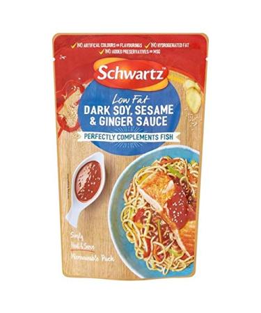 4X Schwartz Dark Soy Sesame & Ginger Sauce for Fish 300g