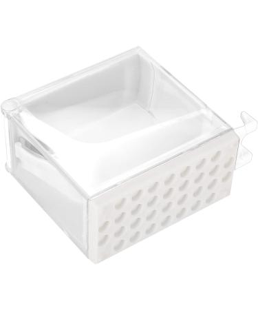 Cotton Roll Dispenser Press Type Holder with 4 Colors Sanitary and Durable (White) - Buy Online on SooperMarket.com