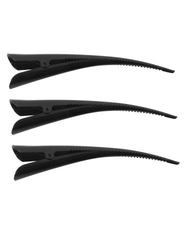 KOMBIUDA Duckbill Metal Hair Clips Set of 3 Crocodile Hair Pins Ideal Hair Accessories for Girls Beak Hair Clip Small and Practical Perfect for Hairstyles without Wrinkles and