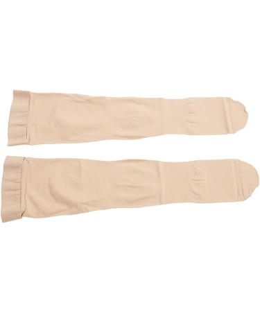 Thigh-High Compression Stockings for Varicose Veins - Beige 23-32 mmHg Closed Toe Sports Socks | International Shipping Available - Buy Online on SooperMarket.com