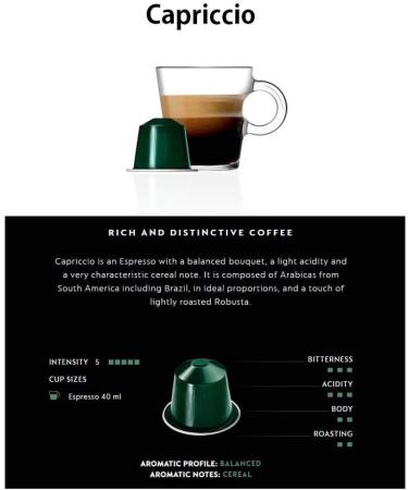 Nespresso Capsules UK - 30x Capriccio - Original Nestl - Espresso Coffee - Buy Online on SooperMarket.com