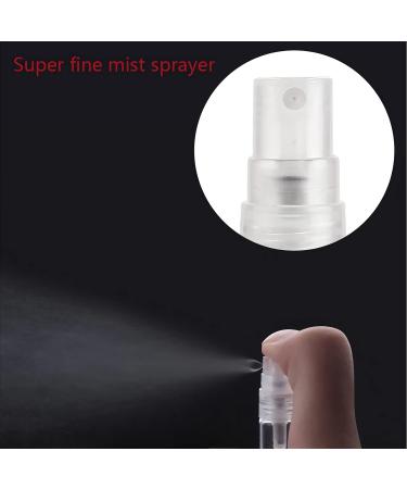 TIANZD Pack of 25 Empty 5ml Clear Transparent Glass Fine Mist Pump Spray Bottles Travel Mini Portable Spray Perfume Cosmetic Containers Sample Vials Refillable with Funnel and Dropper - Buy Online on SooperMarket.com