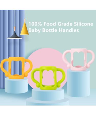 Smarbore Silicone Bottle Handles for Dr Brown Narrow Bottles - 2 Pack Blue | Easy Grip Sippy Cup Handle for Independent Drinking - Buy Online on SooperMarket.com