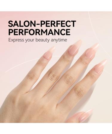 Gelike EC 240PCS Colored Gel X Nail Tips Medium Almond 2 in 1 X-Coat Tips - Sheer Nude | 12 Sizes for Salon & Home DIY - Buy Online on SooperMarket.com