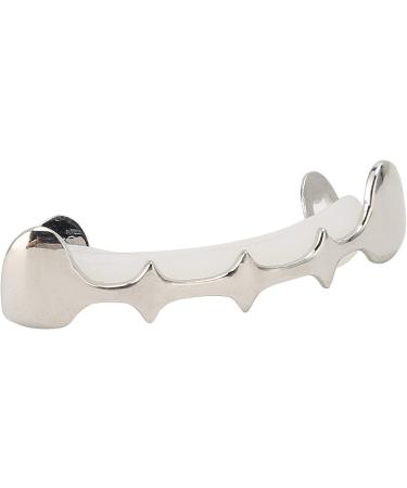 Irregular Hip Hop False Tooth Set Halloween Festival Hip Hop Tooth Decoration Accessory (Silver Color) - Buy Online on SooperMarket.com
