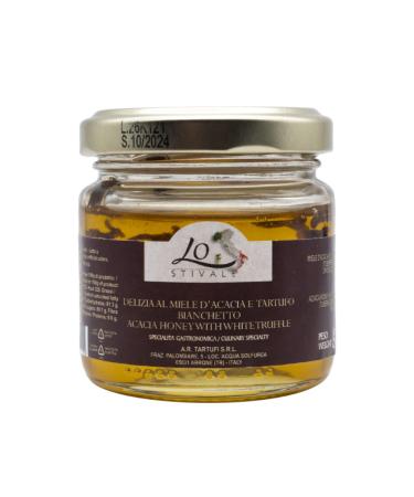 LOSTIVALE ACACIA HONEY WITH WHITE TRUFFLE 100G - LOST26 - CRAFT PROCESSING WITHOUT COLORING