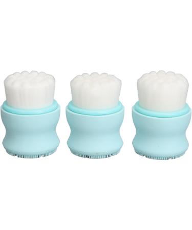 Deep Cleansing Dual Face Brush | Blackhead Removal & Exfoliating Massage Tool | Silicone | Travel-Friendly Beauty Essential - Buy Online on SooperMarket.com