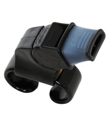 Fox 40 Sonik Blast CMG Fingergrip Pealess Whistle - Black