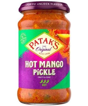Aubergine Pickle Jar 312g x1 with Garlic Pickle Jar 300g x1 & Hot Mango Pickle Jar 283g x1 - Bundle Consisting of Patak's x3 Pack - Buy Online on SooperMarket.com