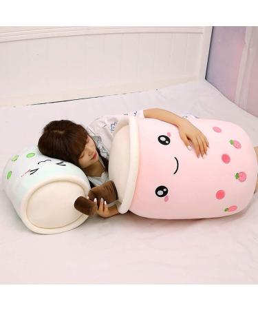 AMOZO Cute Cartoon Boba Milk Tea Plush Doll - Giant Bubble Tea Cup Pillow Toy (Green 35cm) - Buy Online on SooperMarket.com