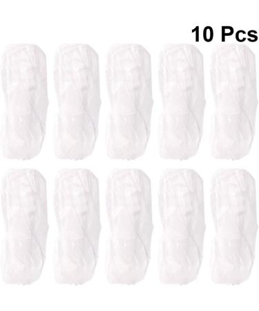 10pcs Disposable Arm Sleeves Covers Elastic End Wrist Clear Waterproof Protective Oversleeves for Protection Painting Cleaning - Buy Online on SooperMarket.com