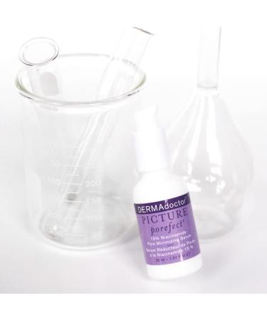 DERMAdoctor Picture Porefect Serum - 15% Niacinamide & Vitamin C with Peptides | Face Primer & Pore Minimizer for Discoloration Correction - 1.01 fl oz - Buy Online on SooperMarket.com