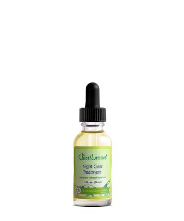 Just Nutritive Acne Night Clear Treatment | Achieve Clear Skin | For Men And Women | Skin Clarifying Treatment | Natural Ingredients | Treats While You Sleep 1 fl oz