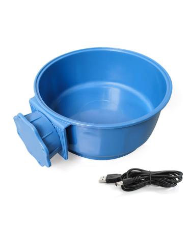 Enjoying Heated Pet Bowl Dog Cat Thermal Waterer Indoor/Outdoor Water Supply for Birds, Chickens, Duck Livestock 600ml