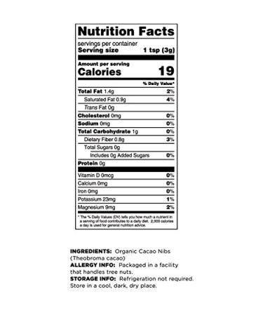 Terrasoul Superfoods Raw Organic Cacao Nibs 2 Lbs (2 Pack) - Keto Vegan | Premium Quality Cacao Nibs for Raw Food Enthusiasts - Buy Online on SooperMarket.com