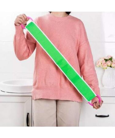 Sontakukou Thicken Exfoliating Shower Back Scrubber Towel Body Sponge Strap (2 PCS) - Random Color - Buy Online on SooperMarket.com