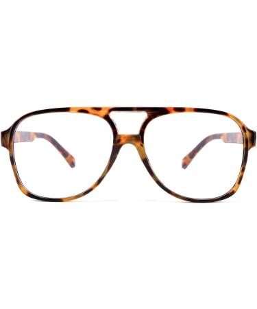 Feizedy Retro 70s 80s Blue Light Filter Glasses for Men & Women - B2888 Turtle Frame 60mm - Anti-Glare PC Gaming & Computer Glasses - Buy Online on SooperMarket.com