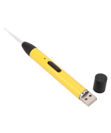 LED Earpick Long Lasting Bright Portable Yellow Light Ear Spoon Double Light Source for Hospital