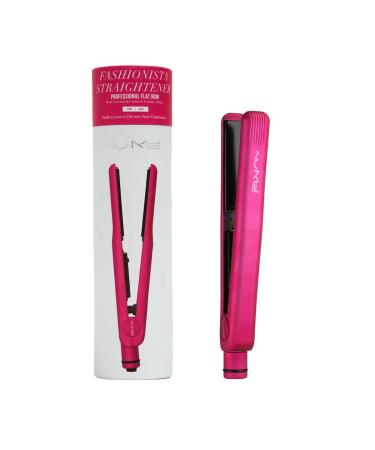 NuMe Fashionista Hair Straightener - Tourmaline Ceramic Flat Iron with Smart Memory & Auto Shut Off - Professional Salon Styling in Purple - Buy Online on SooperMarket.com